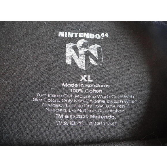 Nintendo 64 Graphic Tee - Retro Style XL Black T-Shirt - Picture 4 of 4